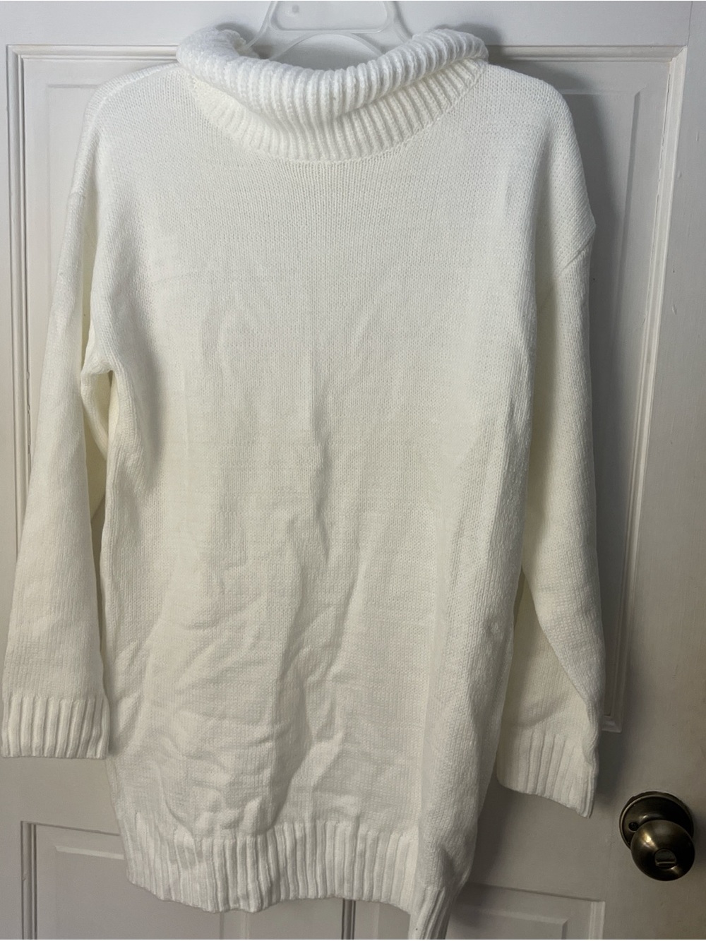 SHEIN Cowl Neck Knit Sweater Dress